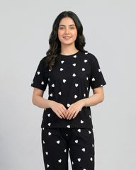 Midnight Hearts Pajama Set