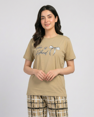 Women Checkered Pajama Set