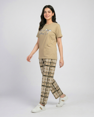 Women Checkered Pajama Set