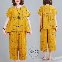 Printed Capri PJ Set