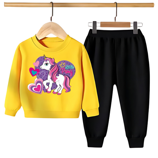 Kids Winter Sweat Shirt Set | Unicorn Printed