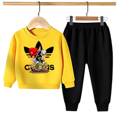 Kids Winter Sweat Shirt Set | Mario + Adidas Printed