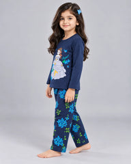 Little Angel Princess Pajama Set -Navy Blue