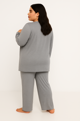 Women’s 3 Piece Nightwear Lounge Set with Girl Power Print | Plus Size Loungewear