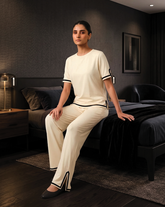Baggy Style Loungewear - Cream