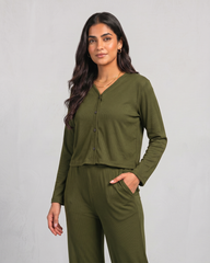 Olive Aura Lounge Set
