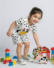 White Cow Short Set
