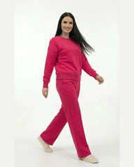 Women’s Vibrant Pink Winter Fleece Tracksuit