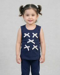 Navy Midnight Bow Set