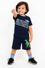 Dinosaur Pattern T-shirt & Shorts Set