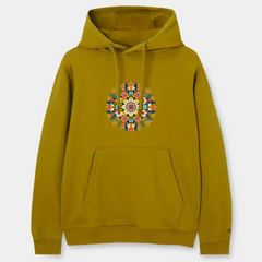 Multi Flower Pattern Hoodie