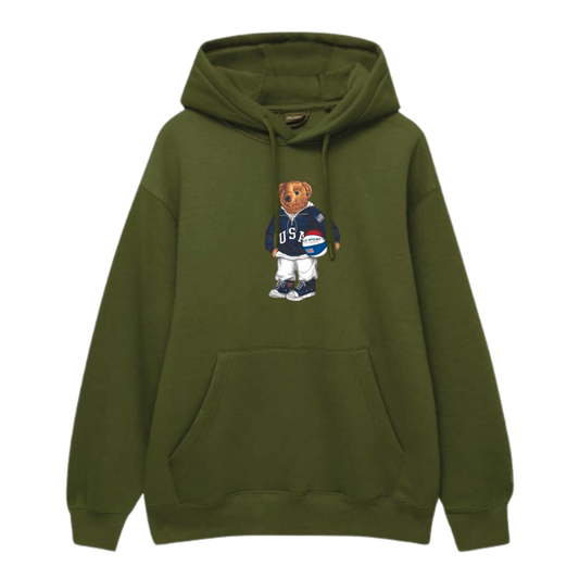 Football Bear Hoodie
