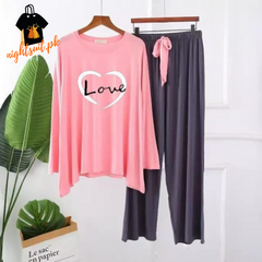 Love Heart Printed Loungewear