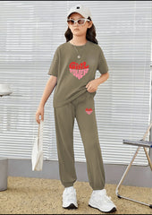 Kids Matching Set | Girl Power - Brown