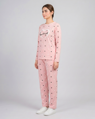 Pink Love Women Pajama Set