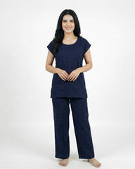 Cozy Core Lounge Set - Navy Blue