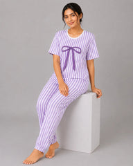Bow Bliss Nightwear - Purple