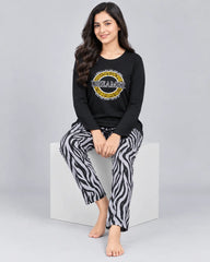 Wild Dreamer Pajama Set - Black