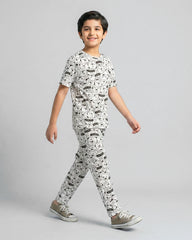 Cartoon Graphic Kids Pajama Set