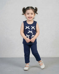 Navy Midnight Bow Set