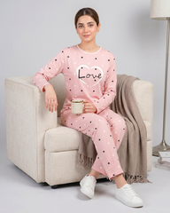 Pink Love Women Pajama Set