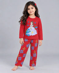 Little Angel Princess Pajama Set - Red