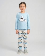 Polar Penguin Kids Night Suit – Sky Blue