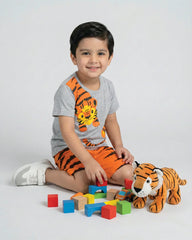 Kids’ Tiger Print T-Shirt & Shorts Set