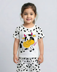 White Cow Short Set
