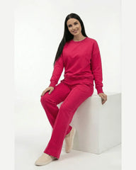 Women’s Vibrant Pink Winter Fleece Tracksuit