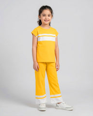 Girls Luxe Pajama Set – Yellow