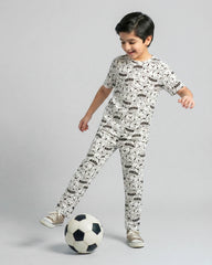 Cartoon Graphic Kids Pajama Set