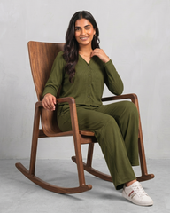 Olive Aura Lounge Set