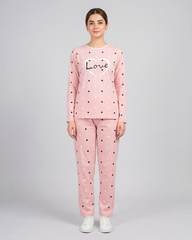 Pink Love Women Pajama Set