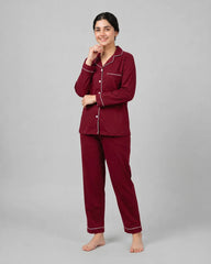 Maroon Classic Dream Lounge Set