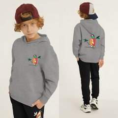 Kids Winter Hoodie Set | Parrot Printed