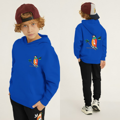 Kids Winter Hoodie Set | Parrot Printed