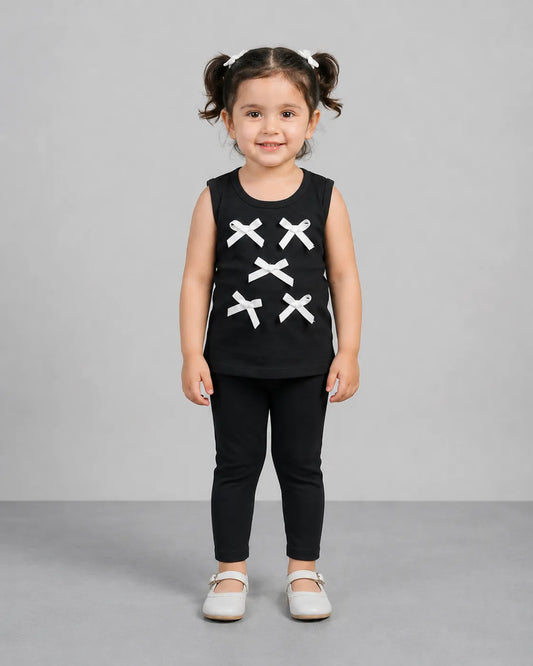 Black Midnight Bow Set