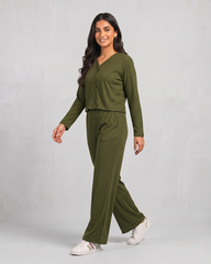 Olive Aura Lounge Set