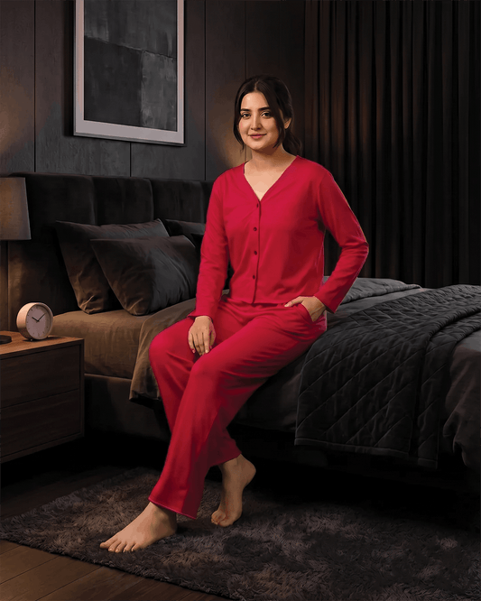 Deep Magenta Aura Lounge Set