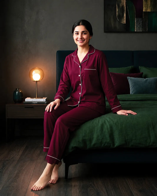 Maroon Classic Dream Lounge Set