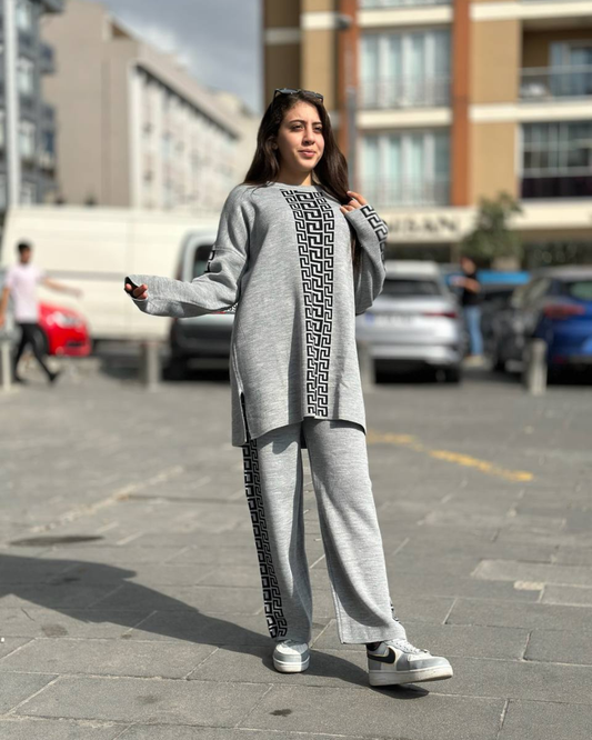 Urban Luxe Greek Co-Ord Set for Women