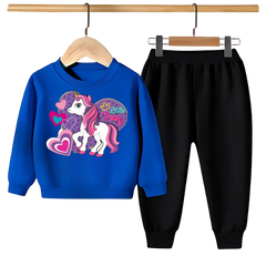 Kids Winter Sweat Shirt Set | Unicorn Printed