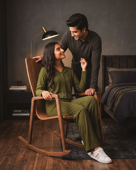 Olive Aura Lounge Set