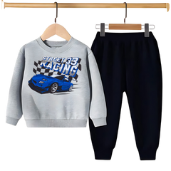 STREET RACING PRINTED SWEATSHIRT SET