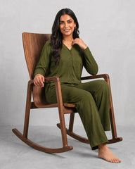 Olive Aura Lounge Set