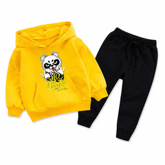 Kids Winter Hoodie Set | No Limit Bear Printed