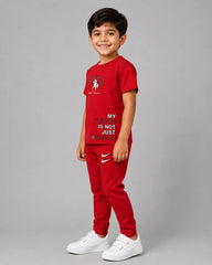 Kids Matching Set | Polo - Red