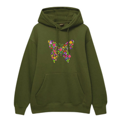 Multi Color  Butterfly Hoodie