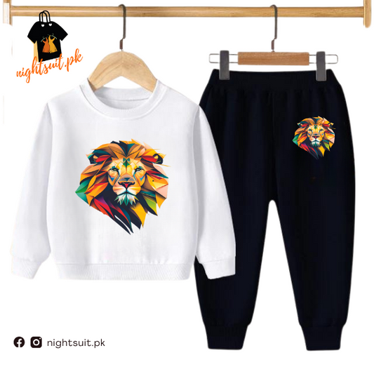 White Lion Kids Sweatshirt & Pant